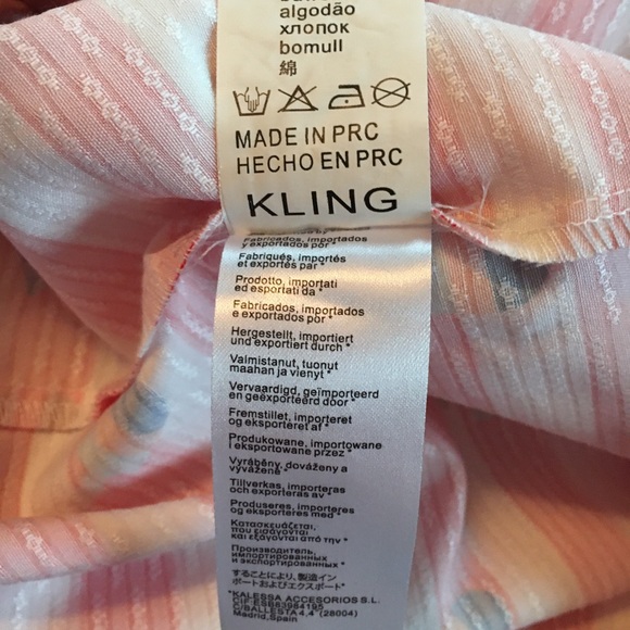 Kling Red & White Stripe summer dress with colorful popsicle print retro pinup - Picture 15 of 16